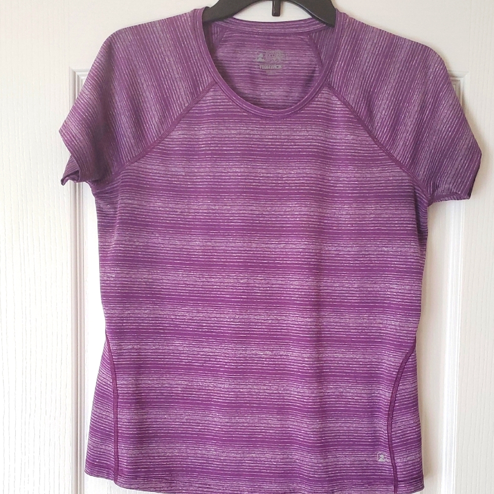 Eastern Mountain Sports Purple/White  Sport Tech DriMesh Fabric SZ S